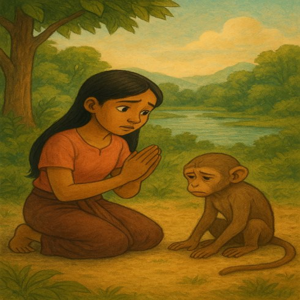 The Girl and the Lonely Monkey - Buran Story