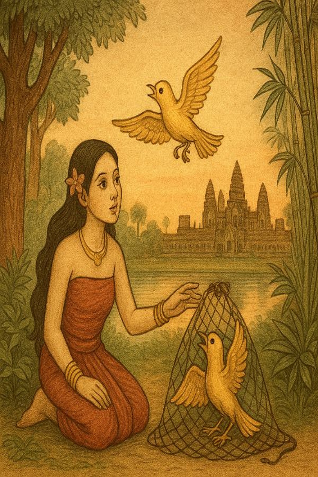 The Princess of Angkor and the Golden Bird
